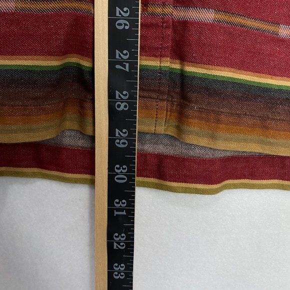 Orvis Button Down Shirt Men’s Size XL Short Sleeve Shirt Striped Cotton Orange - Picture 7 of 8